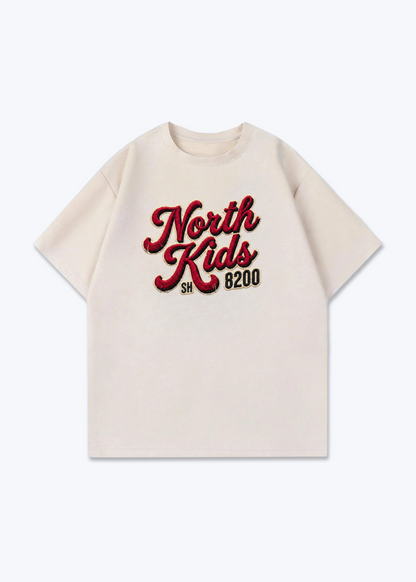 Schaffhausen North Kids Tee - Beige Front (Designed)