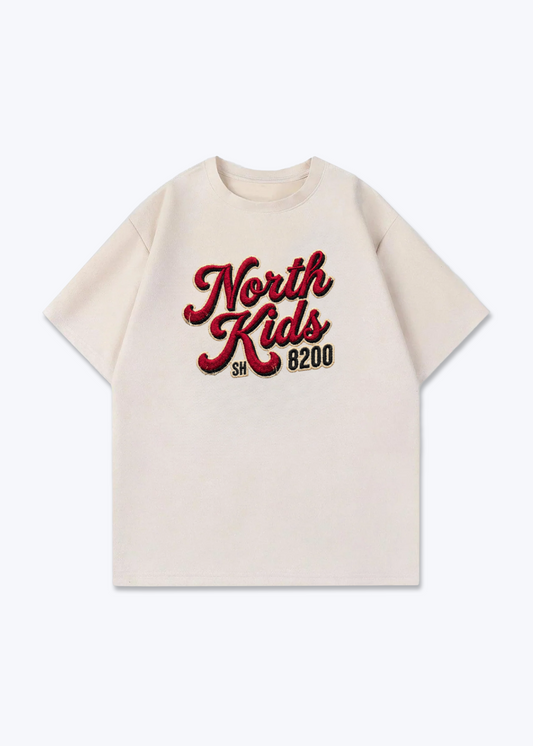 Schaffhausen North Kids Tee - Beige Front (Designed)