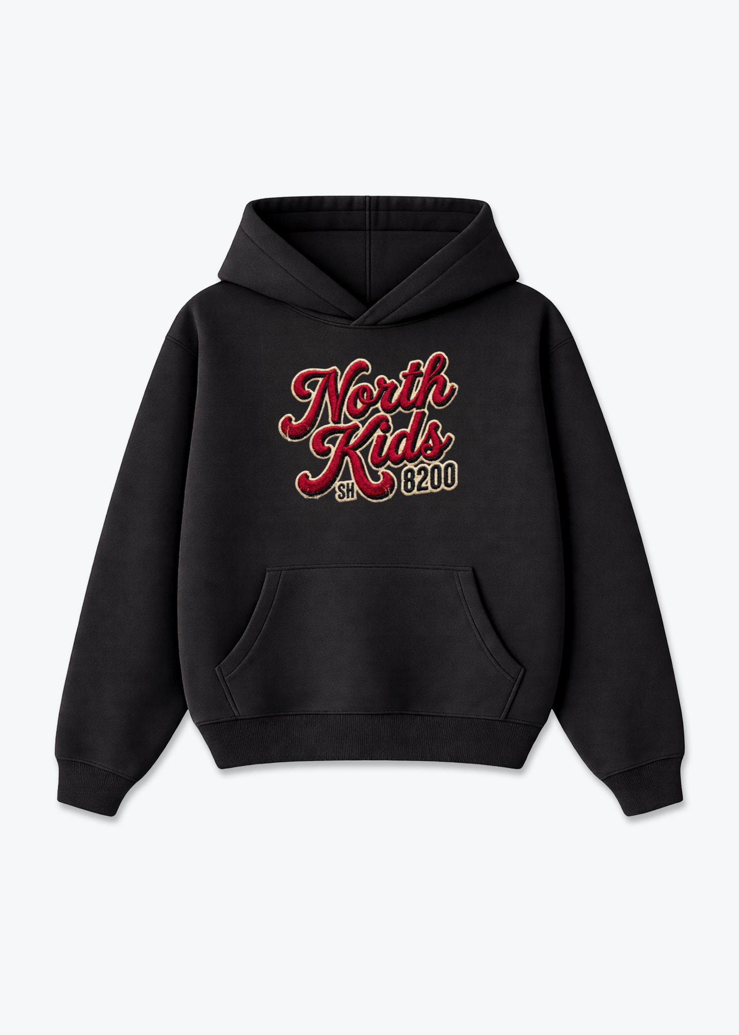 Schaffhausen North Kids Tee - Black Front (Designed)