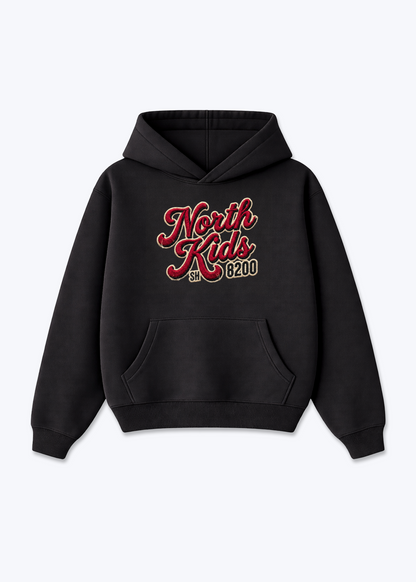 Schaffhausen North Kids Tee - Black Front (Designed)