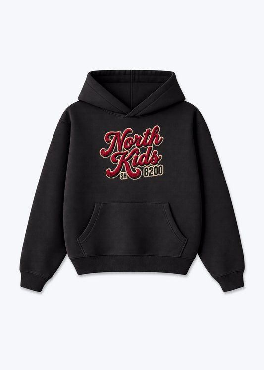 Schaffhausen North Kids Tee - Black Front (Designed)