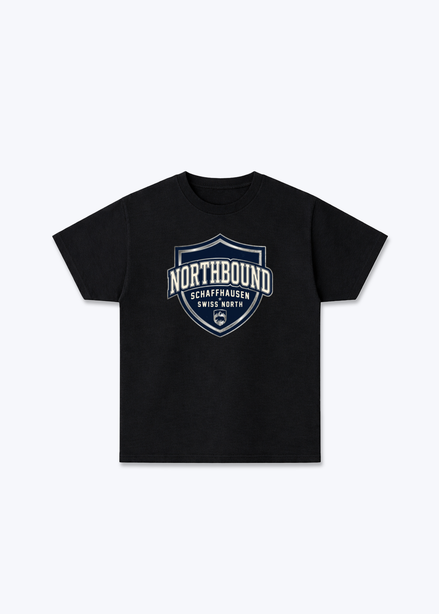 Schaffhausen Northbound Tee - Black Front (Designed)