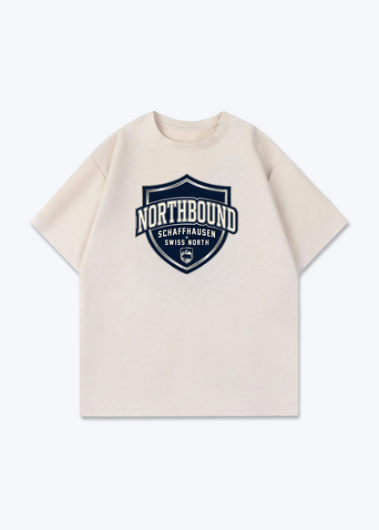 Schaffhausen Northbound Tee - Beige Front (Designed)