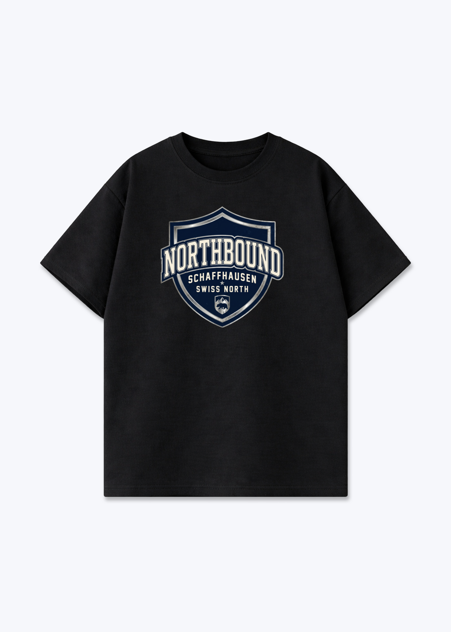 Schaffhausen Northbound Tee - Black Front (Designed)