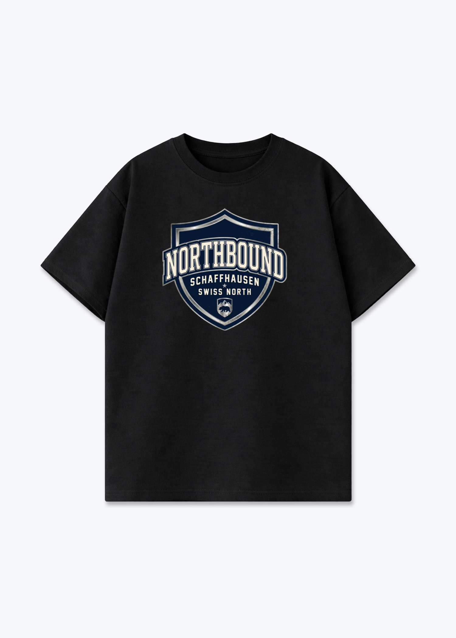 Schaffhausen Northbound Tee - Black Front (Designed)