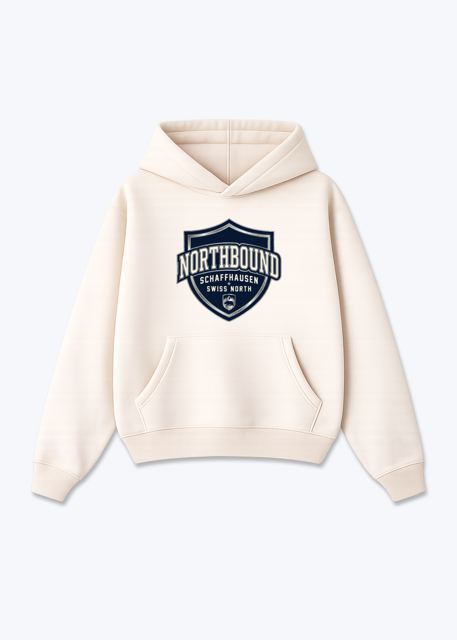 Schaffhausen Northbound Tee - Beige Front (Designed)