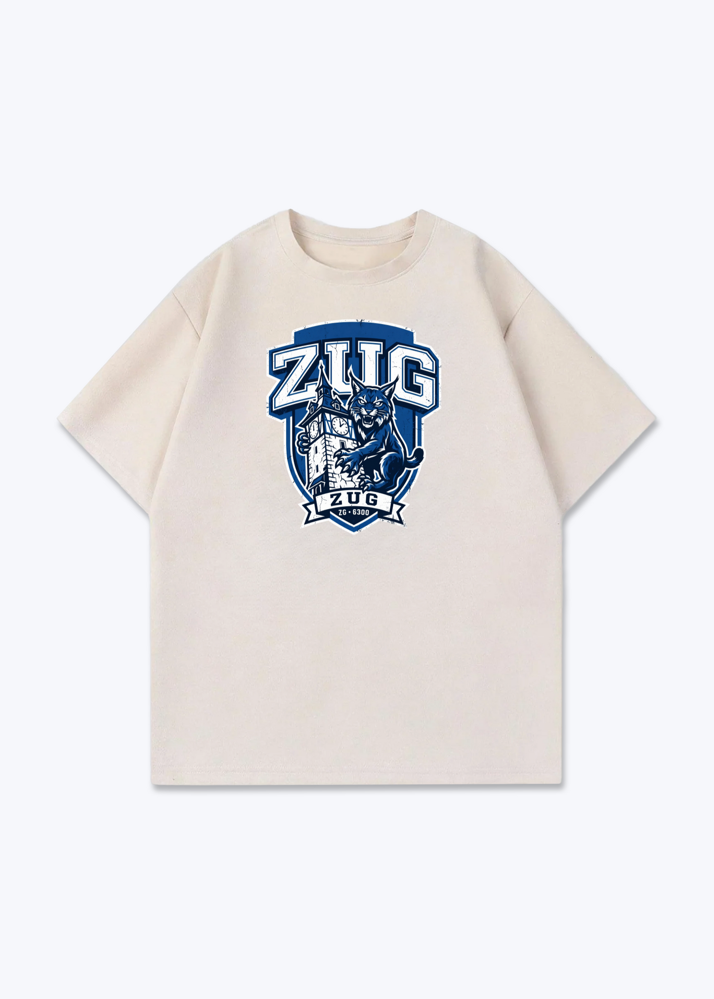 Zug Lynx Heritage Tee - Beige Front (Designed)