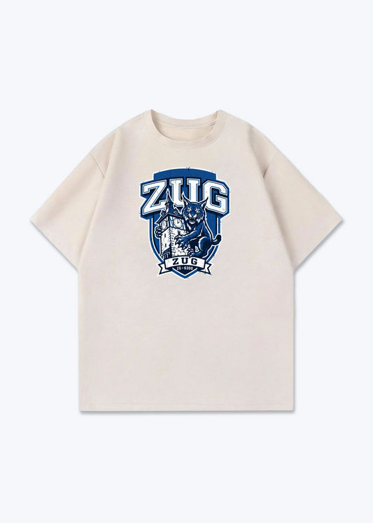 Zug Lynx Heritage Tee - Beige Front (Designed)