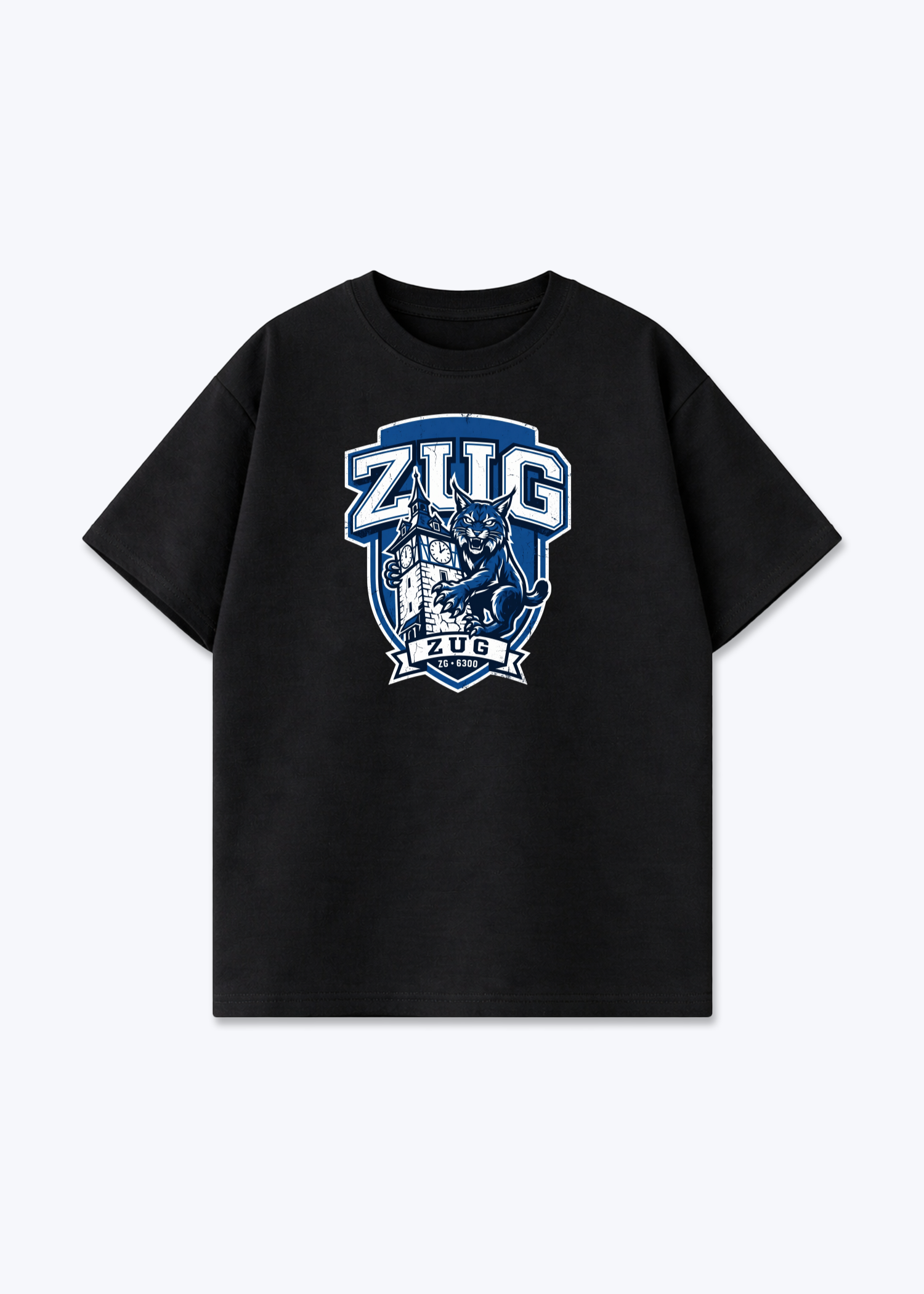 Zug Lynx Heritage Tee - Black Front (Designed)