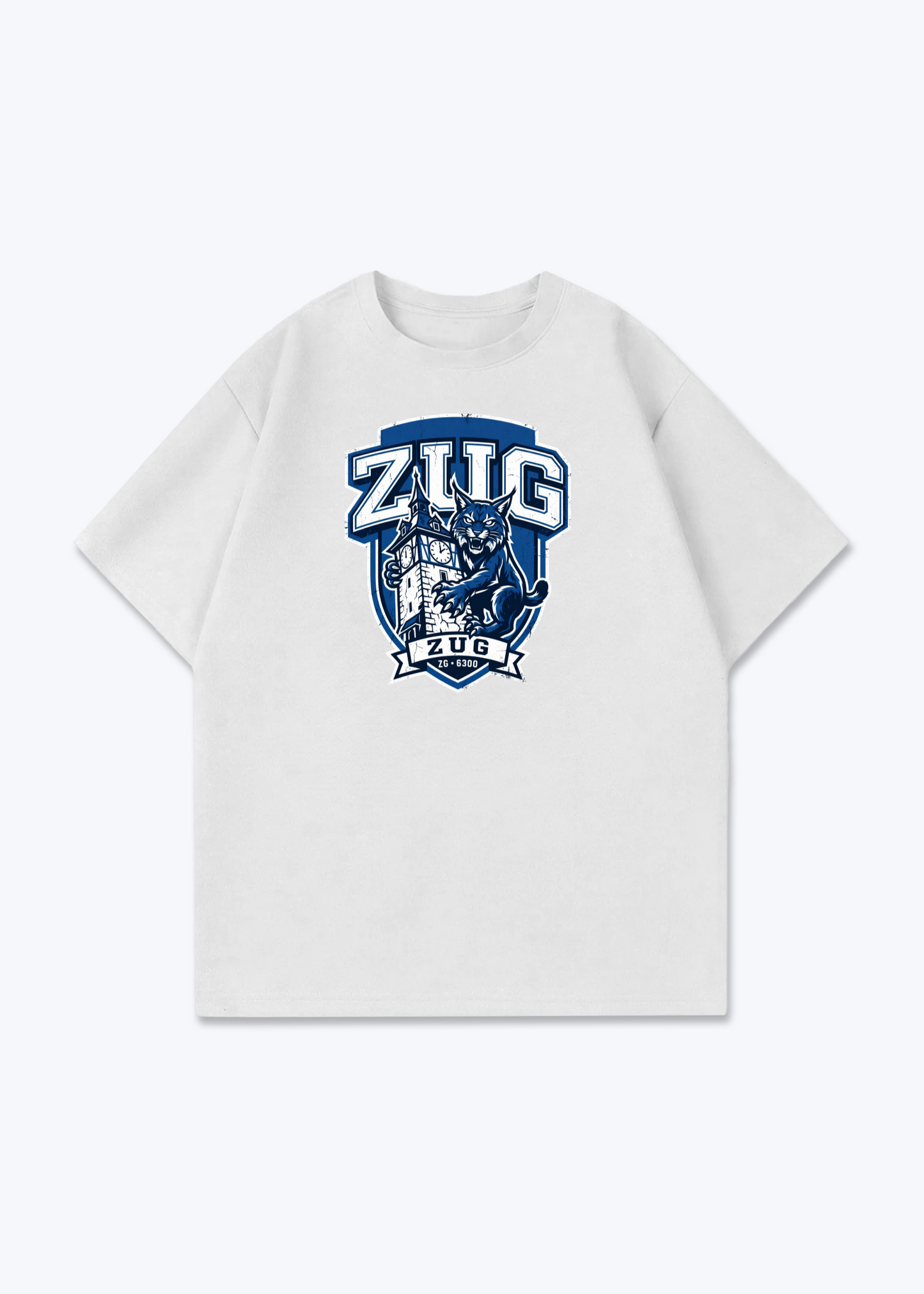 Zug Lynx Heritage Tee - White Front (Designed)