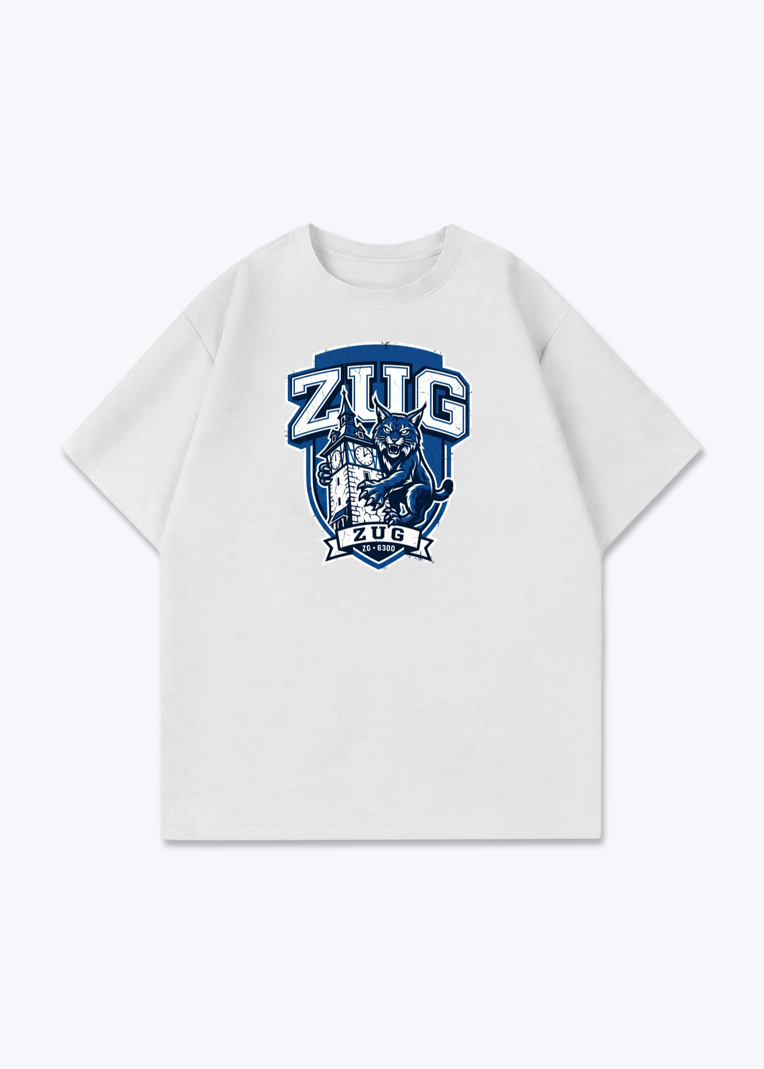 Zug Lynx Heritage Tee - White Front (Designed)