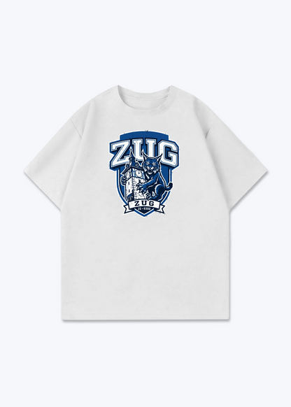Zug Lynx Heritage Tee - White Front (Designed)