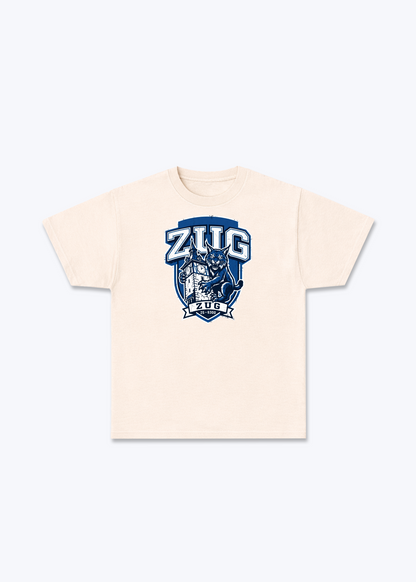 Zug Lynx Heritage Tee - Beige Front (Designed)