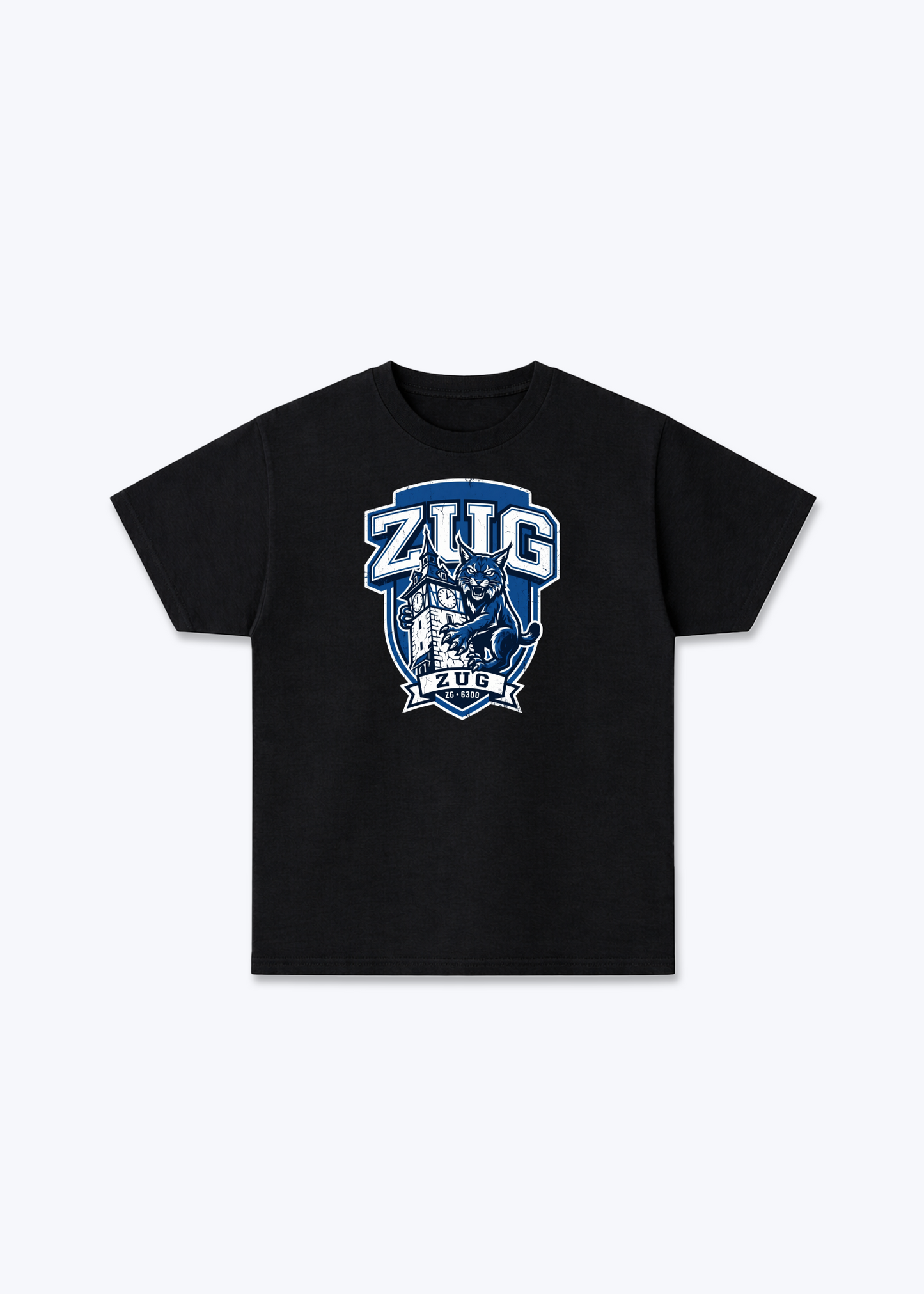 Zug Lynx Heritage Tee - Black Front (Designed)