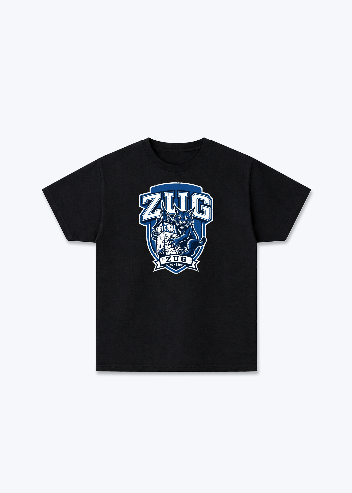 Zug Lynx Heritage Tee - Black Front (Designed)