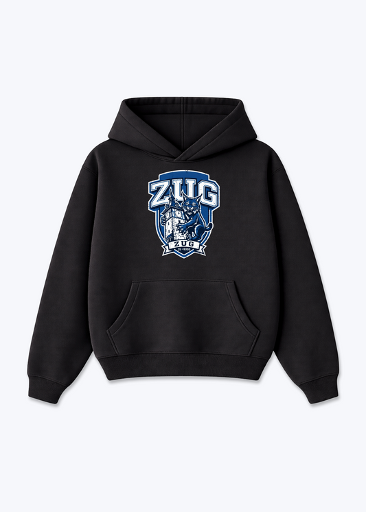 Zug Lynx Heritage Tee - Black Front (Designed)