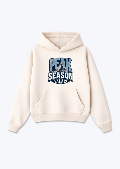 Wallis Peak Season Tee - Beige Front (Designed)