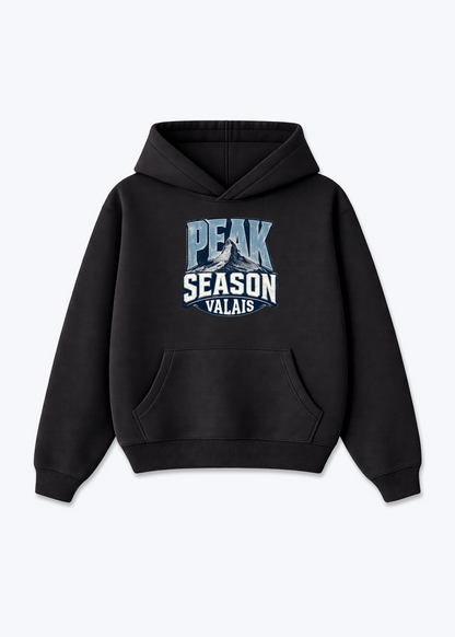 Wallis Peak Season Tee - Black Front (Designed)