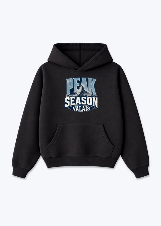 Wallis Peak Season Tee - Black Front (Designed)