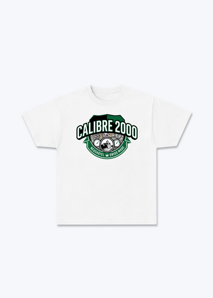 Neuchâtel Calibre 2000 Tee - White Front (Designed)