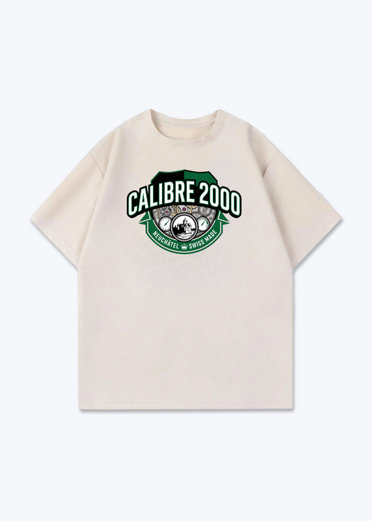 Neuchâtel Calibre 2000 Tee - Beige Front (Designed)