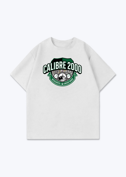 Neuchâtel Calibre 2000 Tee - White Front (Designed)