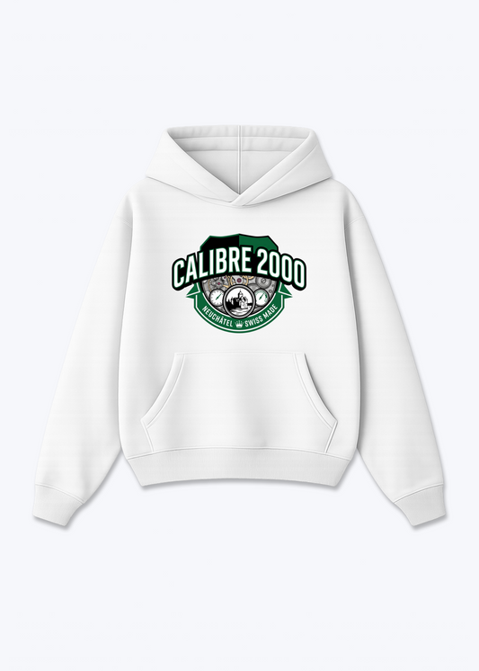 Neuchâtel Calibre 2000 Tee - White Front (Designed)