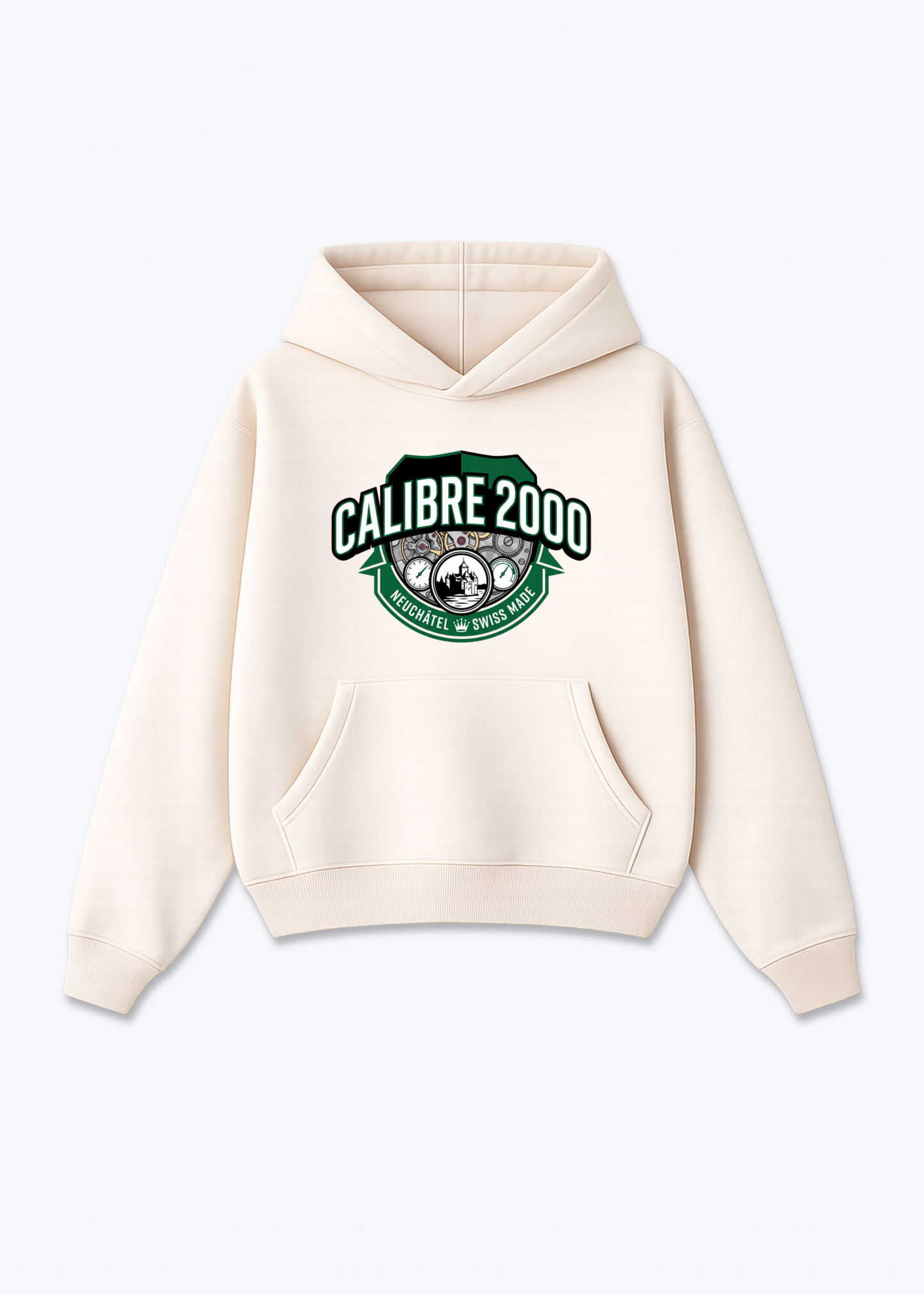 Neuchâtel Calibre 2000 Tee - Beige Front (Designed)