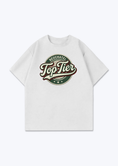 Neuchâtel Top Tier Tee - White Front (Designed)