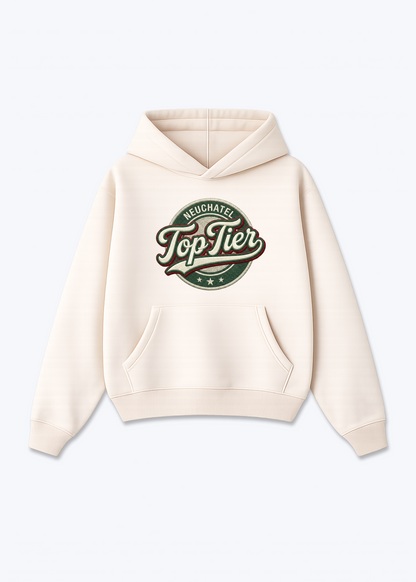 Neuchâtel Top Tier Tee - Beige Front (Designed)