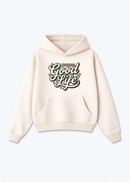 Neuchâtel Good Life Tee - Beige Front (Designed)