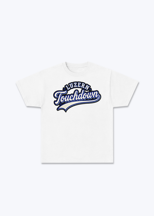 Luzern Touchdown Tee - White Front (Designed)