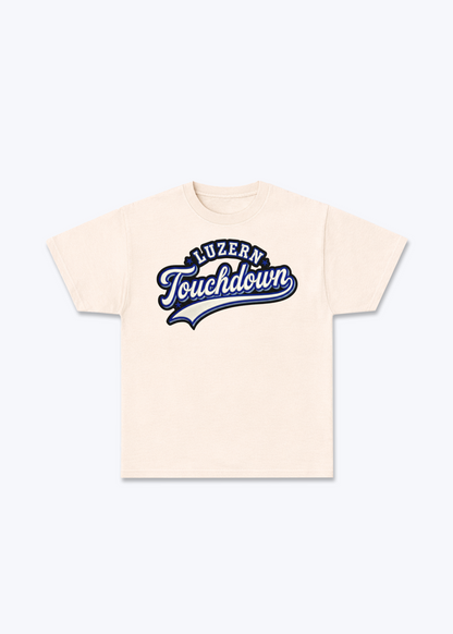 Luzern Touchdown Tee - Beige Front (Designed)