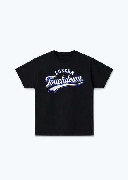 Luzern Touchdown Tee - Black Front (Designed)