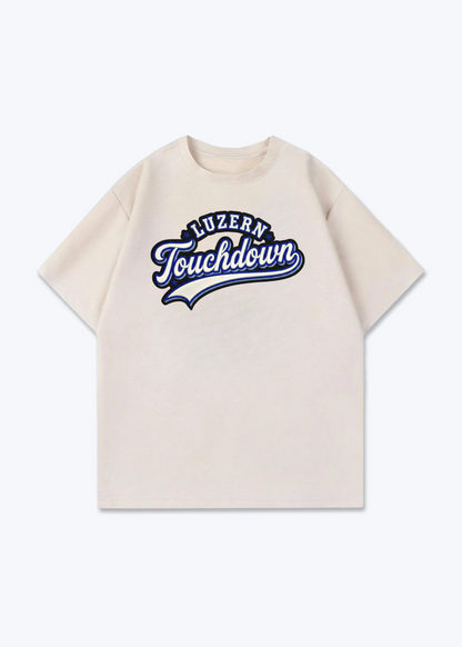 Luzern Touchdown Tee - Beige Front (Designed)