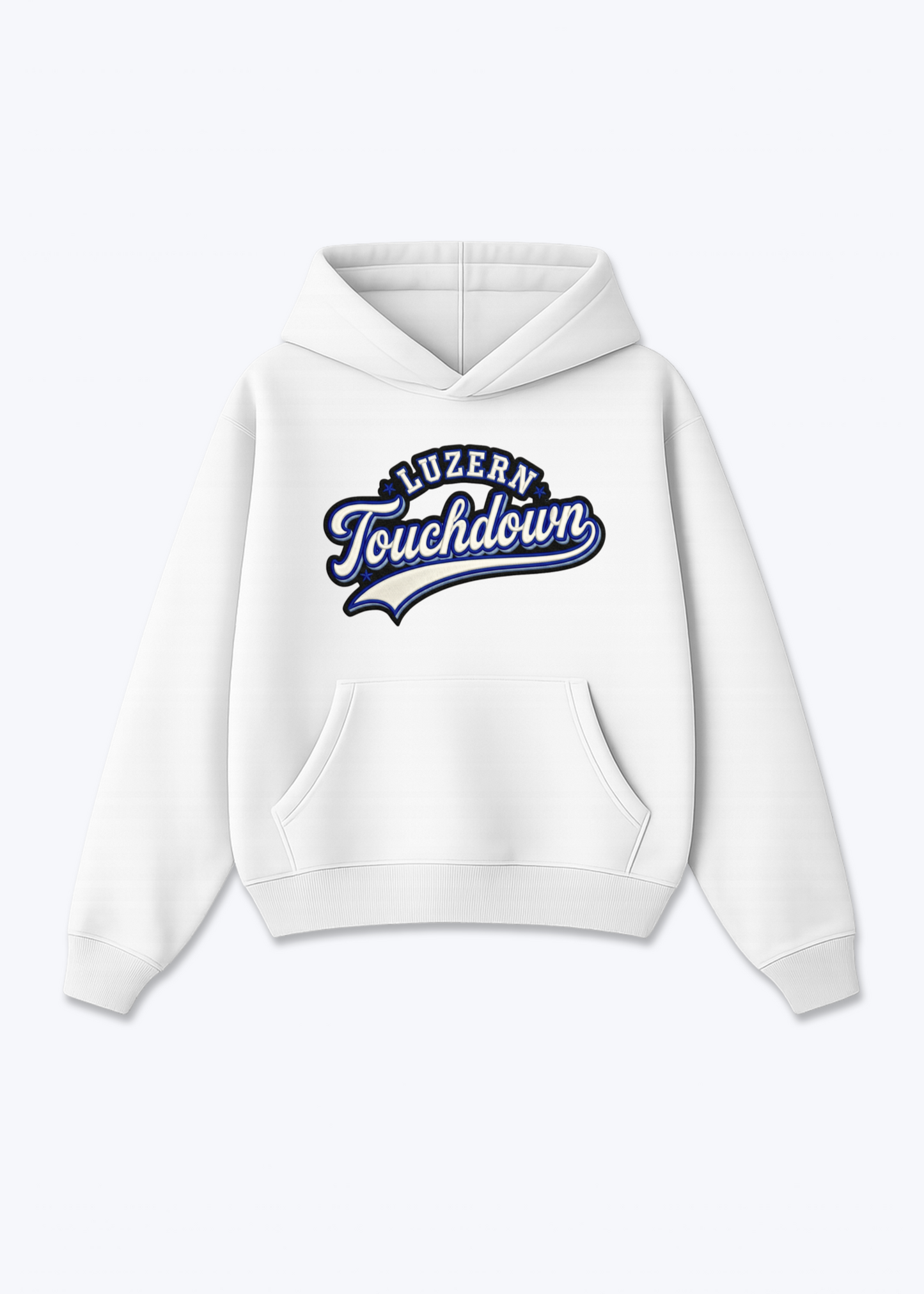 Luzern Touchdown Tee - White Front (Designed)