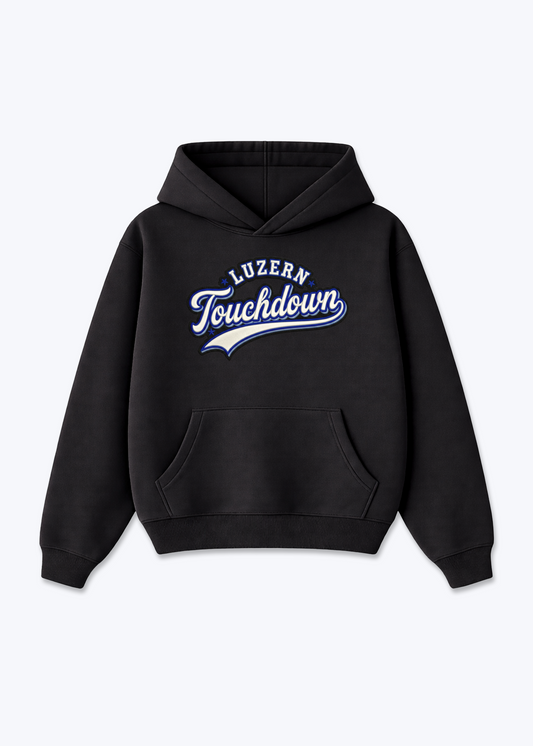 Luzern Touchdown Tee - Black Front (Designed)