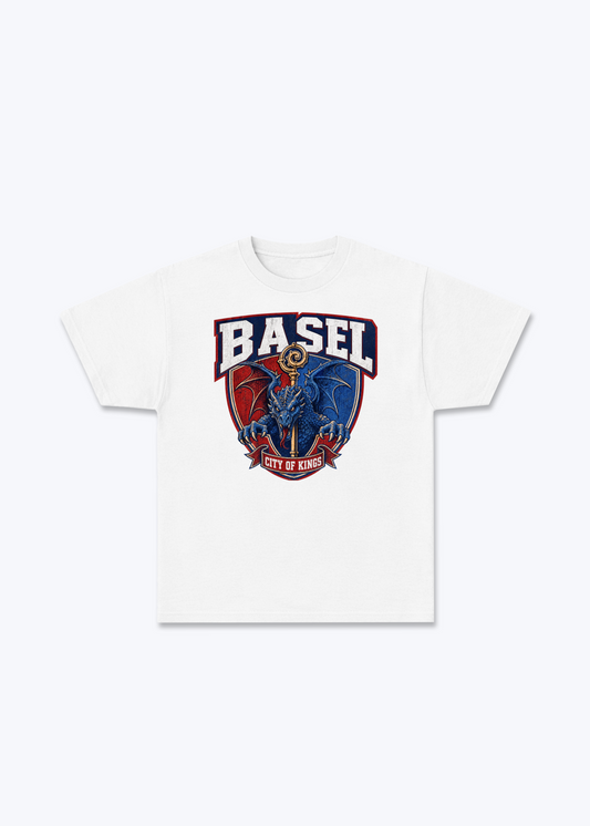 Basel City of Kings Tee - White Front (Designed)