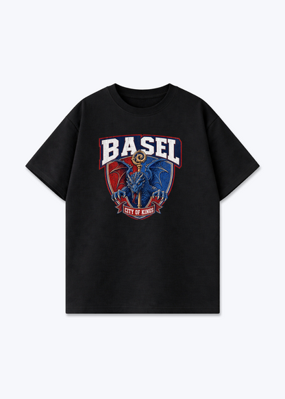 Basel City of Kings Tee - Black Front (Designed)