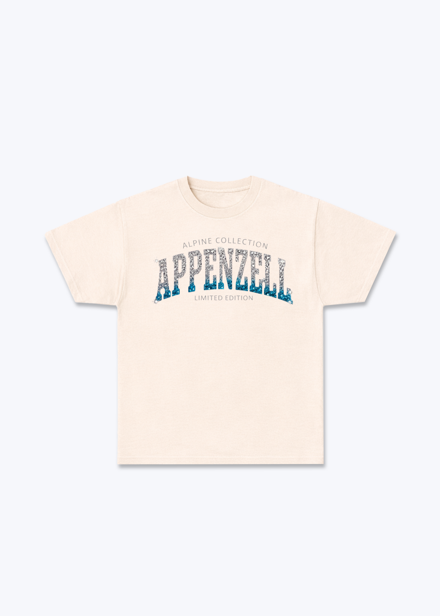 Appenzell Alpine Collection Tee - Beige Front (Designed)