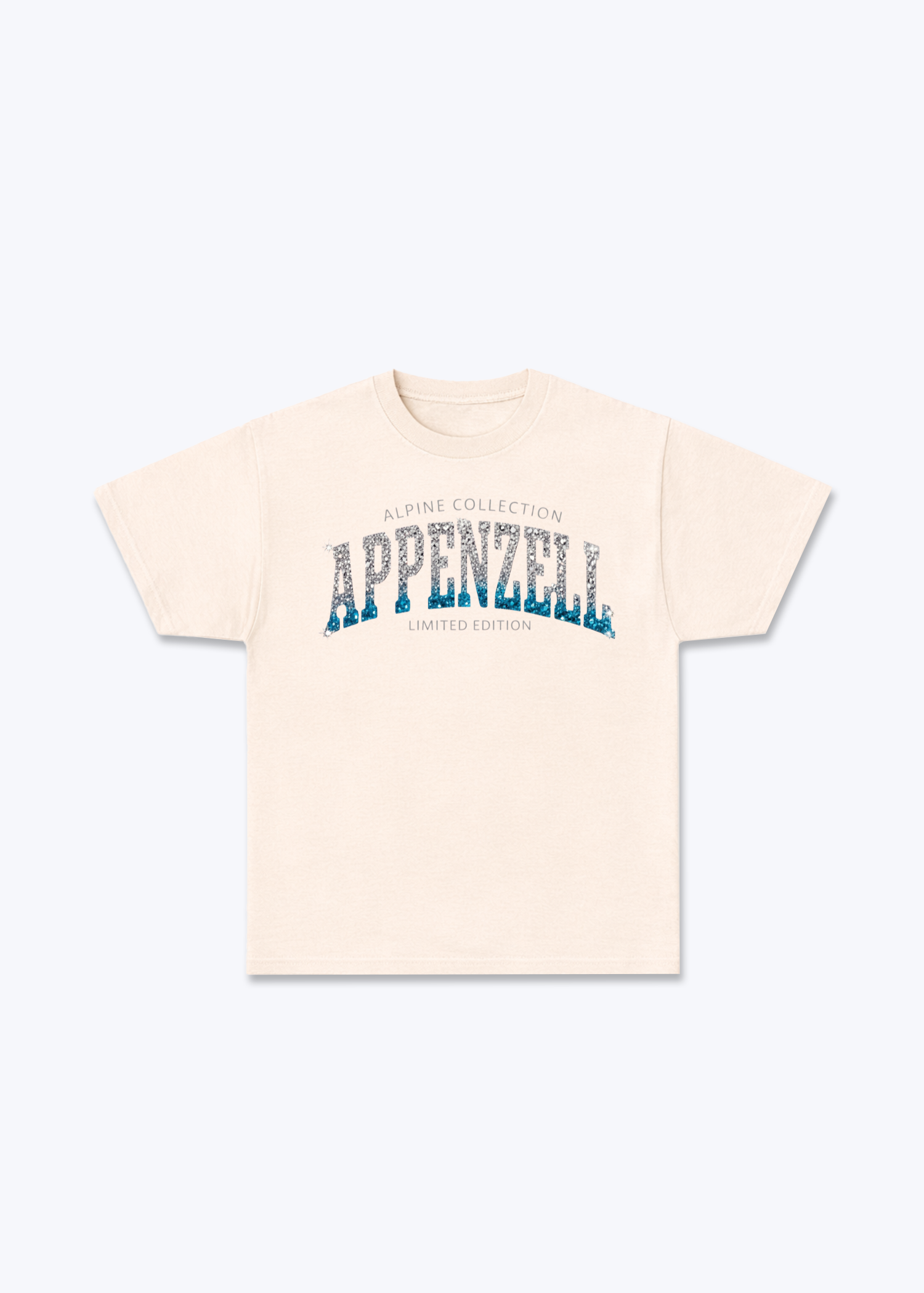 Appenzell Alpine Collection Tee - Beige Front (Designed)