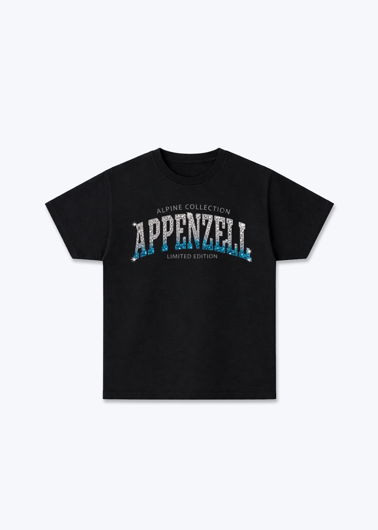 Appenzell Alpine Collection Tee - Black Front (Designed)