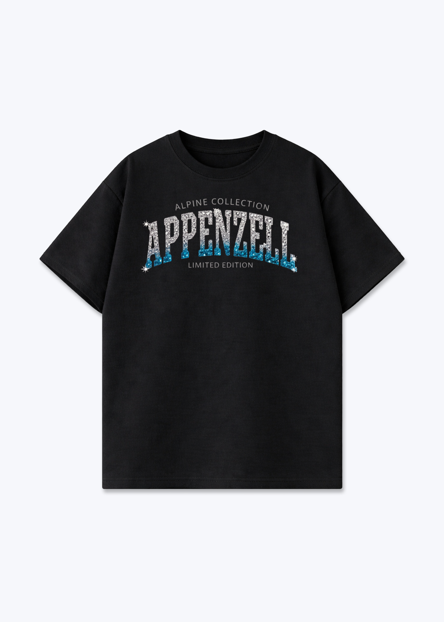 Appenzell Alpine Collection Tee - Black Front (Designed)