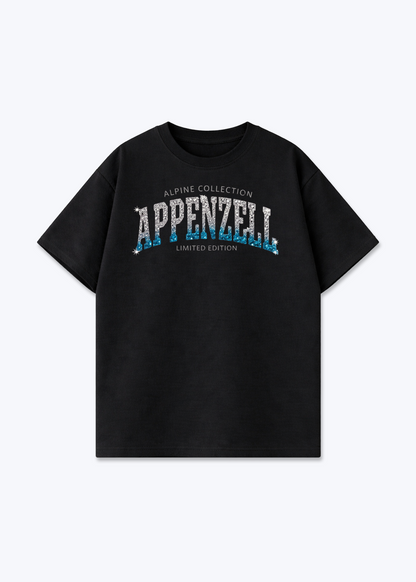 Appenzell Alpine Collection Tee - Black Front (Designed)