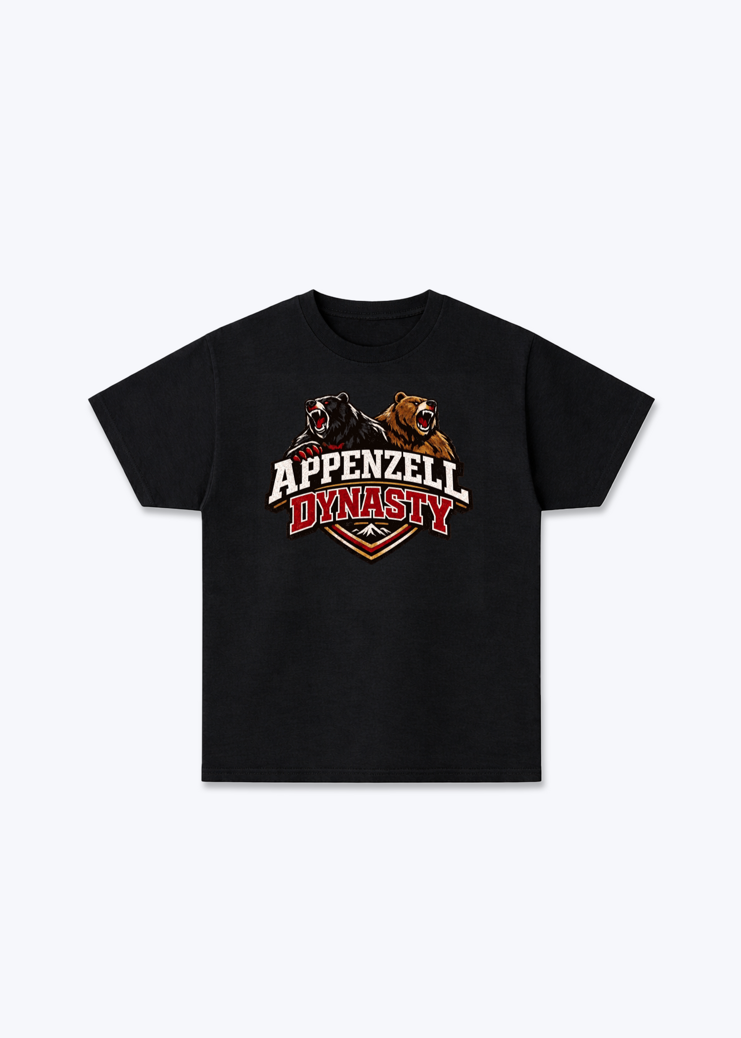 Appenzell Dynasty Tee - Black Front (Designed)