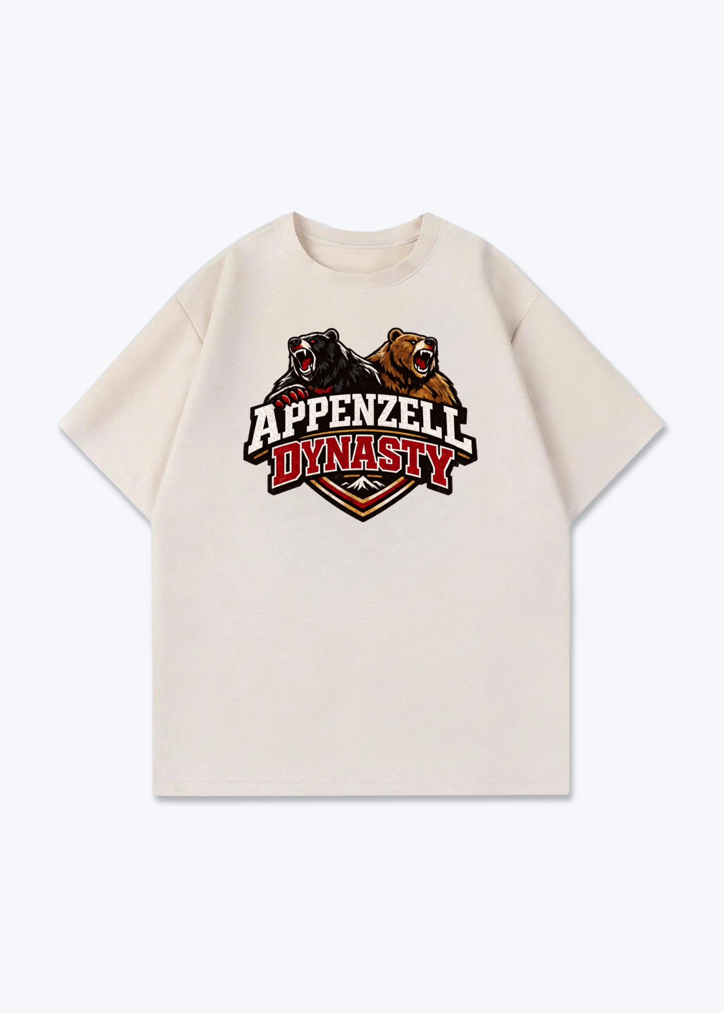 Appenzell Dynasty Tee - Beige Front (Designed)