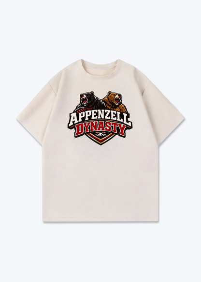 Appenzell Dynasty Tee - Beige Front (Designed)