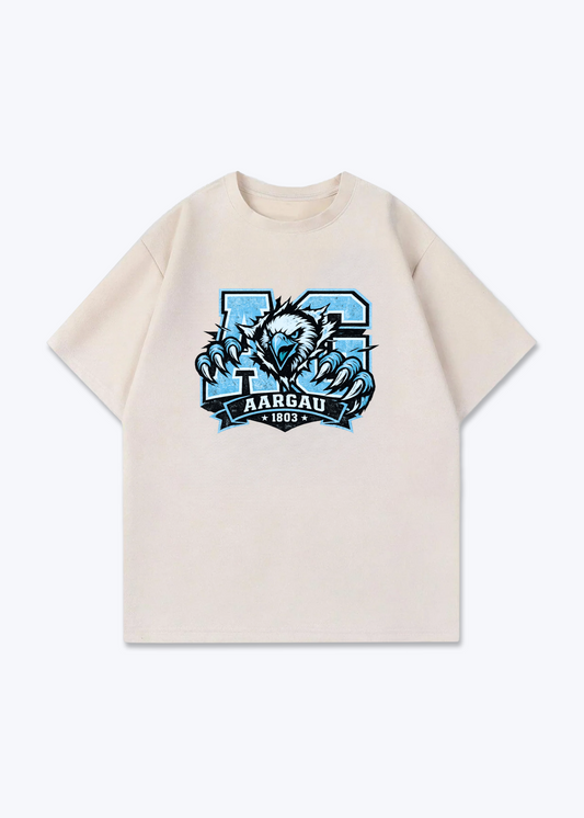 Aargau Eagle Tee - Beige Front (Designed)