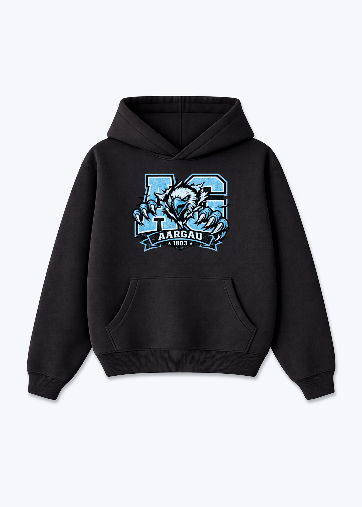 Aargau Eagle Tee - Black Front (Designed)