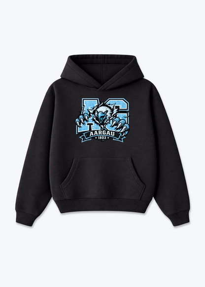 Aargau Eagle Tee - Black Front (Designed)